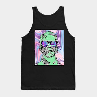 horror monster frankenstein  with cool sunglasses on holiday Tank Top